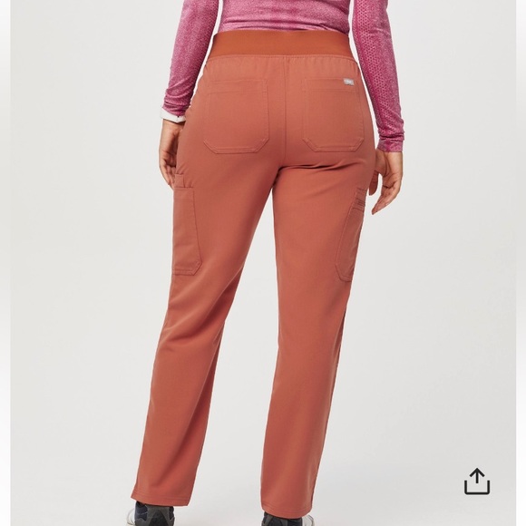 Figs XS-T High-Waisted Yola Scrub Pants - Picture 3 of 6
